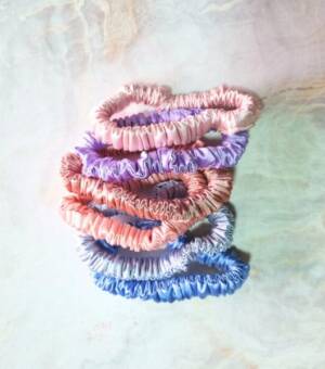Mini Scrunchies de Satin - Candy