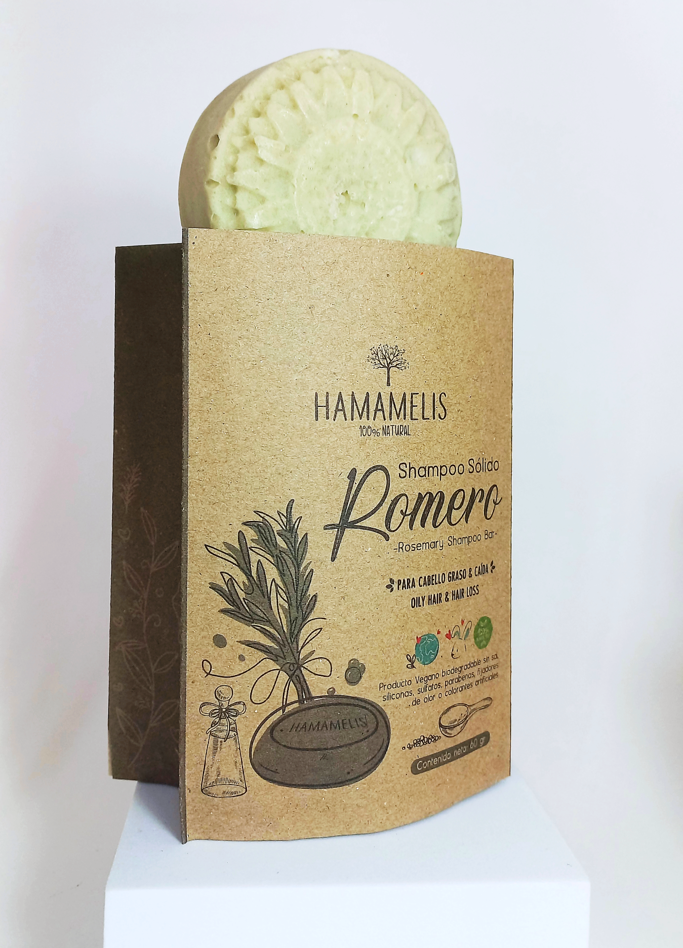 Shampoo sólido romero 100gr